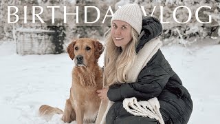 BIRTHDAY VLOG 2025 ❄️ Snow Day \u0026 Beach Walks Wales Staycation Unplugged Cabin