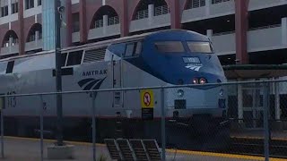 🍁Amtrak's Maple Leaf Arriving \u0026 Departing Oakville with a AMAZING Narrow Font K5LA! | 09/24/2023