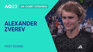 Alexander Zverev On-Court Interview | Australian Open 2023 First Round