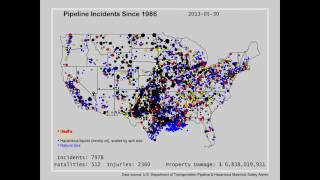 United States Pipeline Incidents 1986-2013