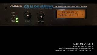 Demo :: Quadraverb Reverbs on SH101 (Aphex Riff)