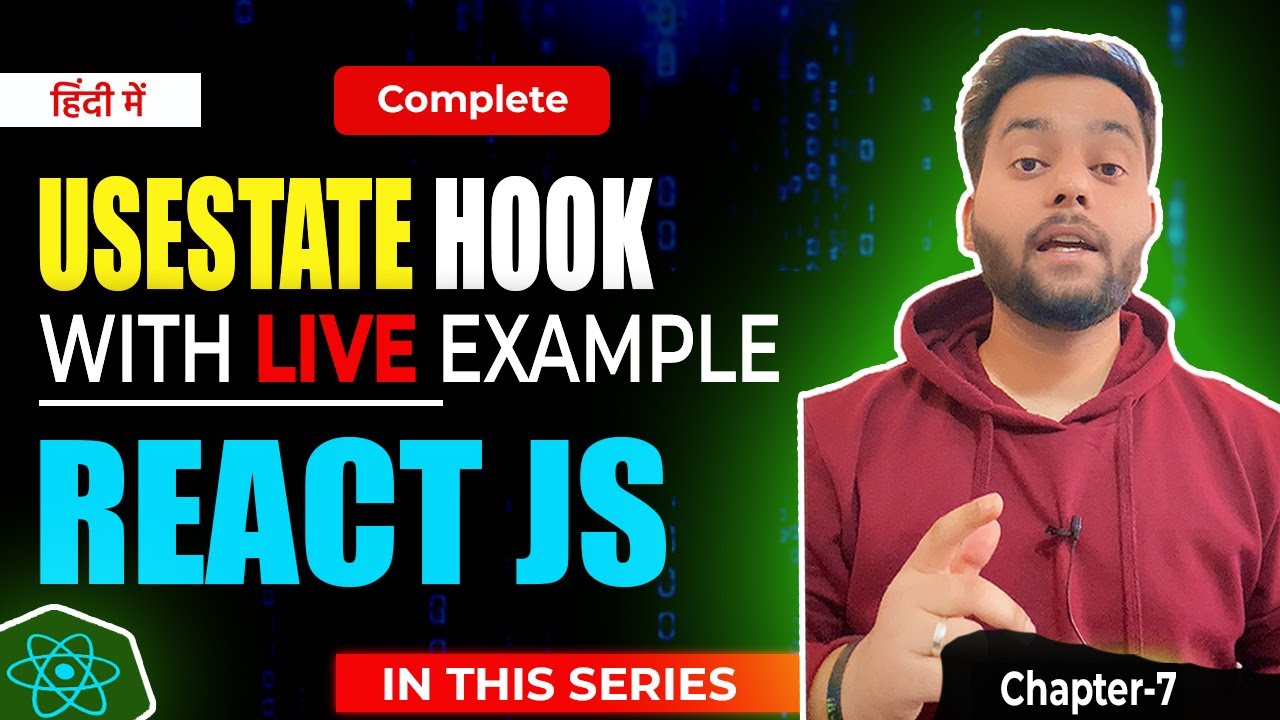 🔥Learn UseState In 10 Minutes - React Hooks Explained | Hindi 2024! 🚀 ...