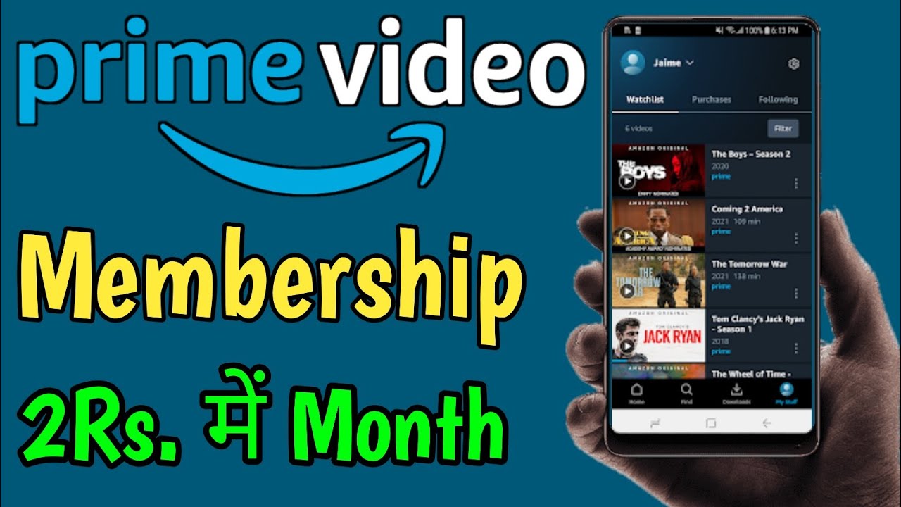 Amazon Prime Only 2 Rupees 1 Month | Amazon Prime Membership 30 Days ...