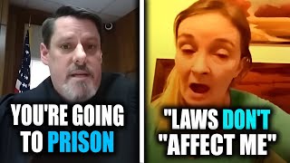 Harsh Judge Shuts Down Karen Sovereign Citizen After She Threatens the Court