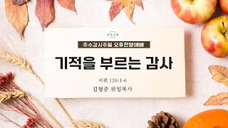 2024.11.17 | 내당교회 [주일 오후 찬양예배] - 기적을 부르는 감사 (눅 17:11-19) - 김형준 위임목사