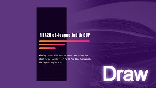 FIFA20 eS-League Judith CUP決勝トーナメントDRAW