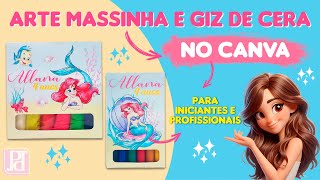 Massinha e Giz de Cera Personalizados no Canva [DICAS INCRÍVEIS PARA TESOURETES] Molde Diferenciado