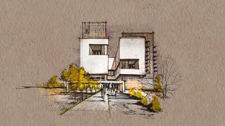 Train your mind, by drawing some quick sketches- how to discover new architectural ideas