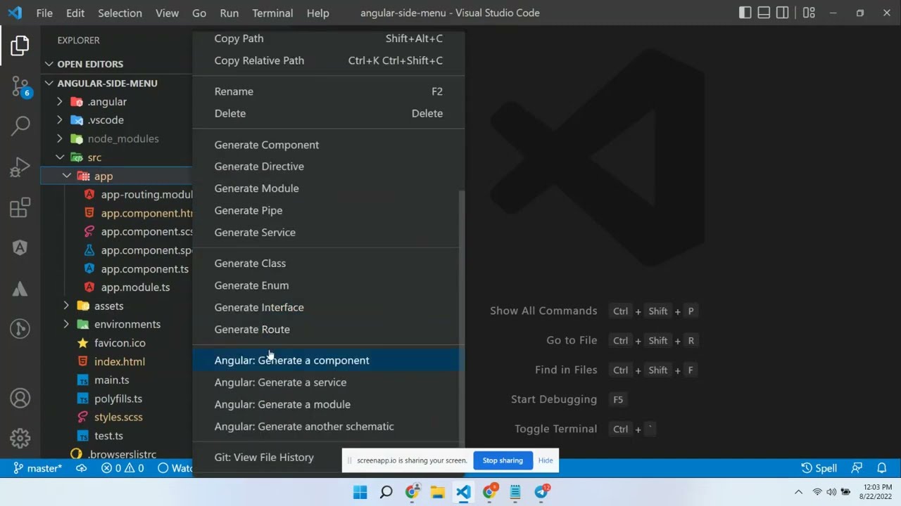 How To Create Angular Side Menu Youtube