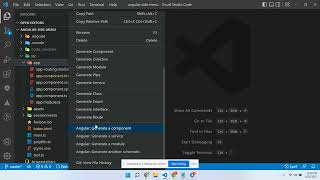How to create angular side menu