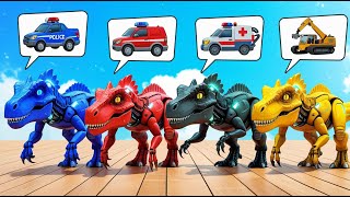 All Spiderman T Rex vs SuperHero Dinosaurs battle in dinosaur kingdom - ARBS 2025