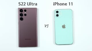 Samsung Galaxy S22 Ultra vs iPhone 11 Speed Test & Camera Comparison