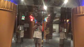 Interior Schindler elevator on the Carnival Glory Crew ship