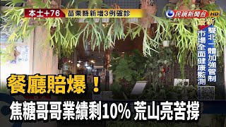 餐廳賠爆! 焦糖哥哥業績剩10% 荒山亮苦撐－民視新聞