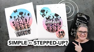 One simple card, one stepped-up card—simple touches for easy design upgrades!