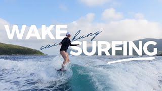 WAKE SURF WITH ME I HK Golf and Tennis Academy Tour + Ichu Peruvian Dinner