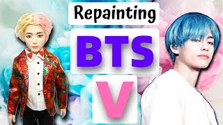 BTS Bangtan Boys - V (Kim Taehyung) Doll Repaint by Poppen Atelier (방탄소년단 김태형 인형) Boy With Luv