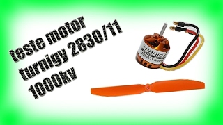 Motor turnigy 2830/11 1000 kv teste  thurst