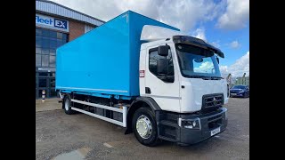 RENAULT D18-250 *EURO 6* 18 TONNE DEMOUNT BOX VAN 2018 - FN68 AEE