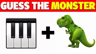 Guess The MONSTER By VOICE \u0026 EMOJ! | 🎹🦖 Pianosaurus | POPPY PLAYTIME CHAPTER 4