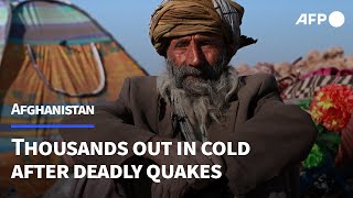 Thousands of Afghans out in cold after deadly quakes | AFP