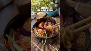 Kimchi Ramen Bowl #asmr #food #foodshorts #recipe #ramen #kimchi #shorts #shortsfeed