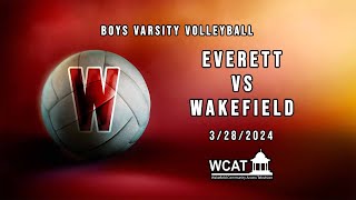 Wakefield Boys Volleyball vs Everett - March 28th, 2024