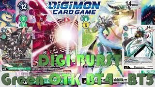 Digimon Deck Profile: Digi-Burst Green OTK BT4 - BT5