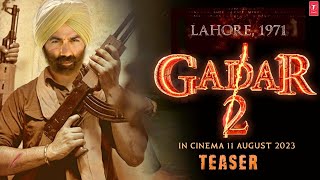 Gadar 2 - Official Teaser Trailer | Sunny Deol Utkarsh Sharma Ameesha Patel 