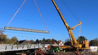 TEREX AC 700 von FRANZ BRACHT bei der Montage von 42t Behelfsbrücken, Teil 2