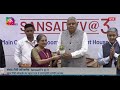 Vice-President Jagdeep Dhankhar attends Sansad TV@3 Conclave at Parliament House Annexe