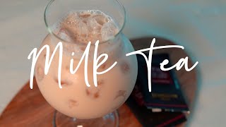 [홈카페] 밀크티 만들기/ 홍차시럽으로 초간단 밀크티 만드는법/ Earl Grey Milk tea