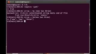 Ruby Yaml Array Hash Example