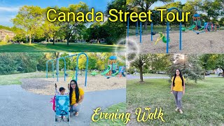 ಕೆನಡಾ Street Tour |Evening walk |ಮನೆಗಳು |Prince Charles Park |ಕನ್ನಡ in Canada