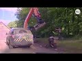 man arrested after using excavator to stop son s arrest usa today