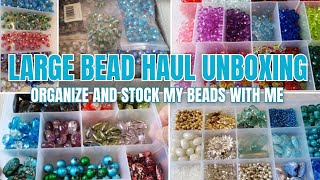 Large Bead Haul Unboxing | Organize My Beads with Ep 10 #beads #unboxing #reveal