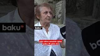 Baku TV-nin sualları qarşısında çətin vəziyyətdə qalan qadın