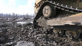 CAT D8R Бульдозер в поисках ЗОЛОТА. Якутия