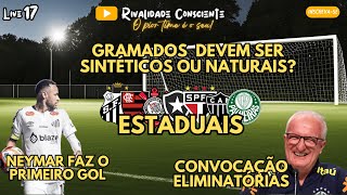 Live nº 17 - Discute-se: deve-se proibir o gramado artificial? Neymar desencanta! Estaduais agitados