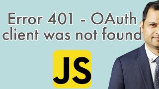 Error 401 - invalid client - The OAuth client was not found | Google sign in button