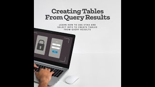 Create Table from Result set (CTAS, SELECT INTO)