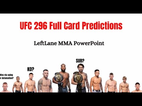 UFC 296: Edwards Vs Covington Full Card Predictions (PowerPoint ...