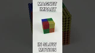 Magnetic Impact in Slow Motion
