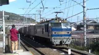 2015.11.28  遅4058レ(ef510-507{青ゴトー}牽引)　島本駅通過