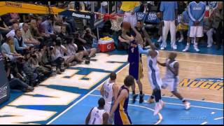 05 29 2009   WCF Game 6   Lakers vs  Nuggets   Luke Walton Posterizes Carmelo An