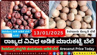 Arecanut Price Today | Tiptur Kobbari Rate Update | 13th January 2025 Market Trends