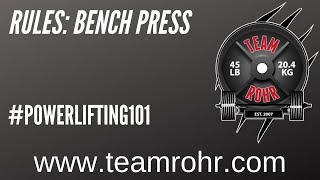 Bench Press Rules for Competition in USA Powerlifting