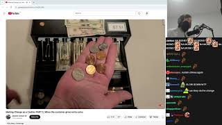 Forsen reacts to Making Change as a Cashier PART 2, When the customer gives extra coins