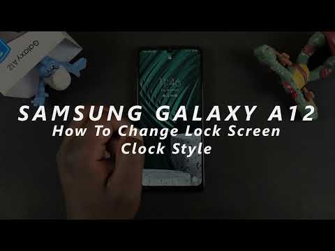 How to Change Lock Screen Clock Style on Samsung Galaxy A12