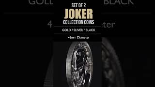 Officially Licensed Joker Collection Coins Set (Gold, Silver, Black)